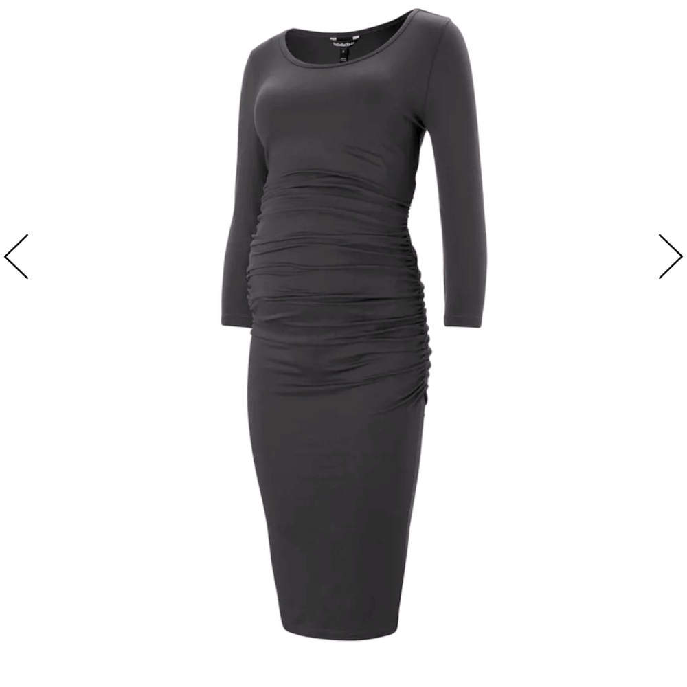 Isabella Oliver Dottie Maternity Dress - Charcoal/ 3 = size 8 US